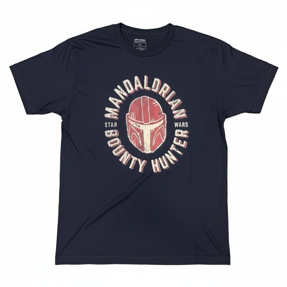Stars Wars The Mandalorian Bounty Hunter Black T-Shirt - Picture 1 of 6
